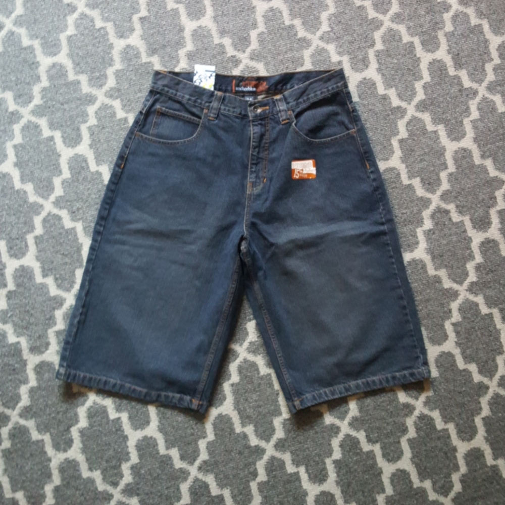 Anchor Blue Baggy Shorts